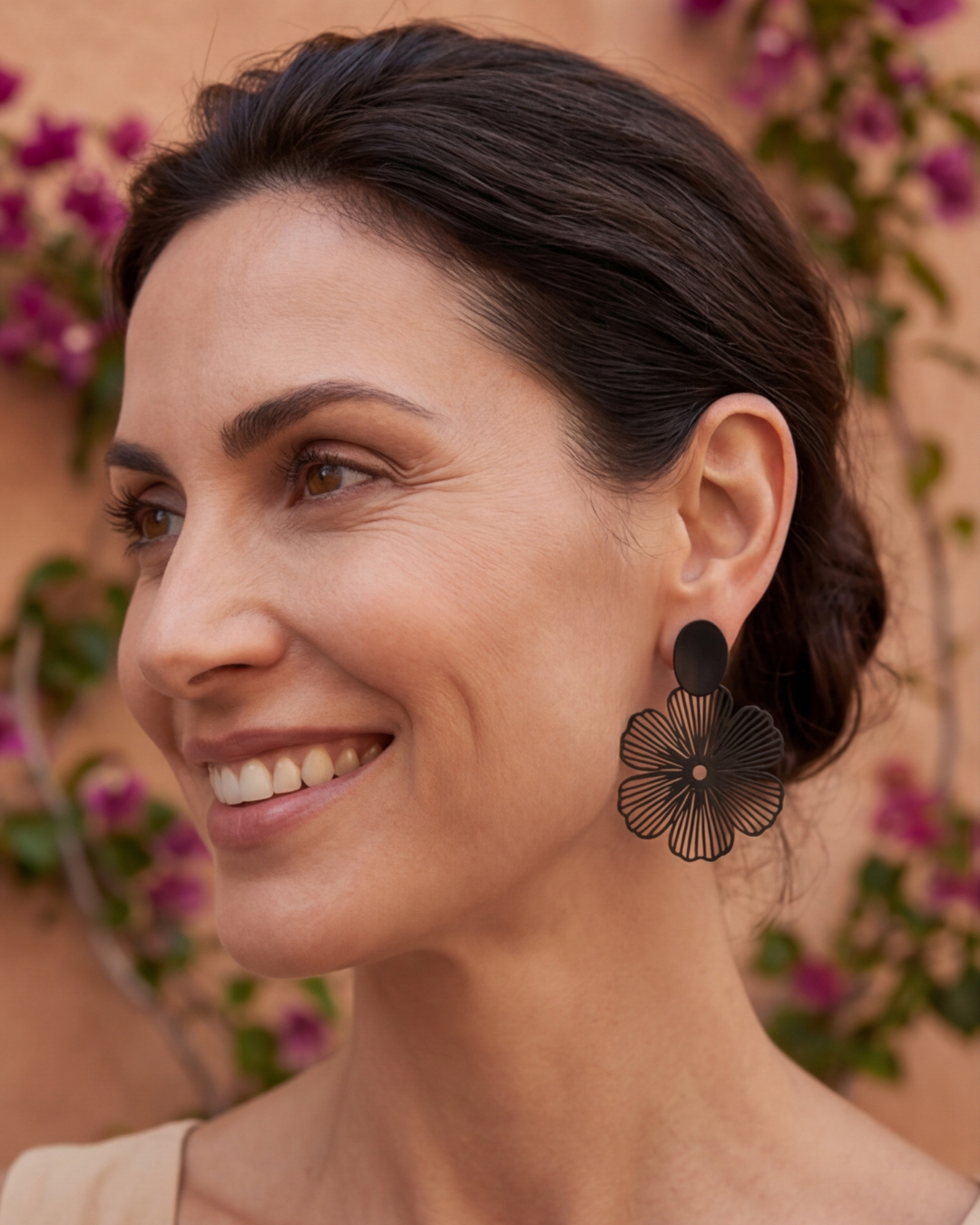 Clip Flower Earrings (no piercings)