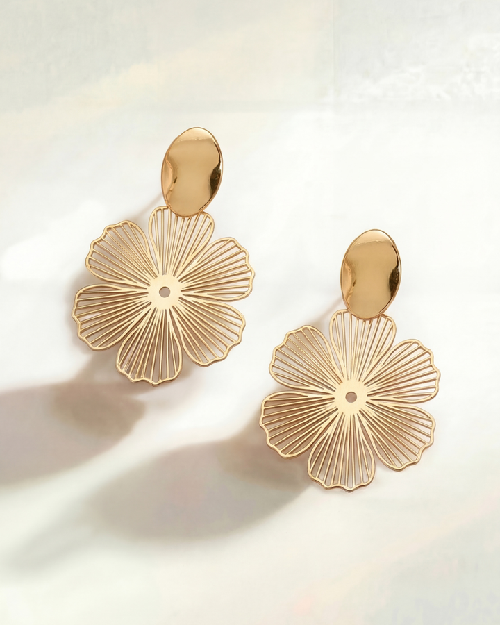 Clip Flower Earrings (no piercings)