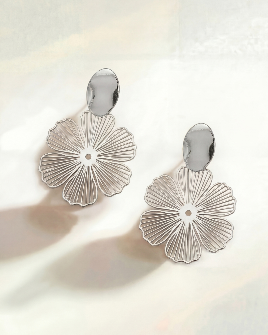 Clip Flower Earrings (no piercings)