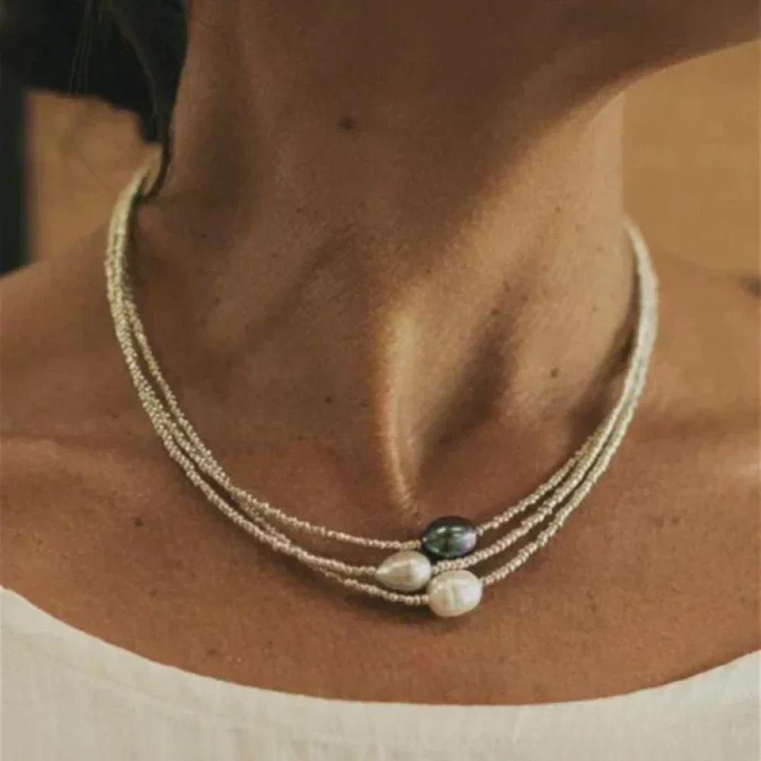 Freshwater Pearl Necklace – | Breast Cancer Awareness | Buy 1 Get 1 Free