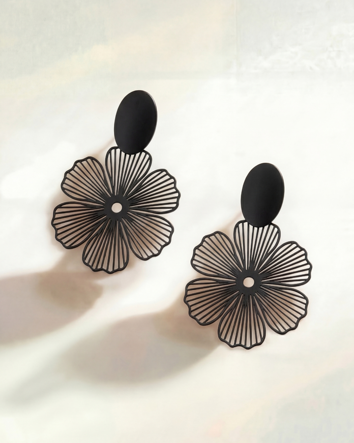 Clip Flower Earrings (no piercings)