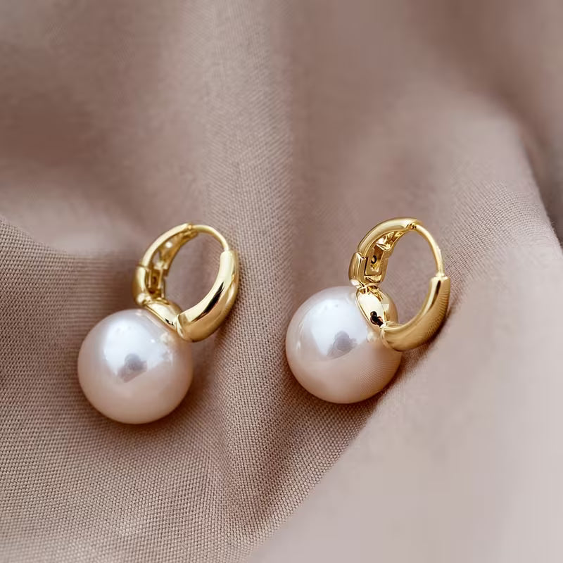 Breast Cancer Awareness | Classic Pearl Earrings | 1+1 Free Today
