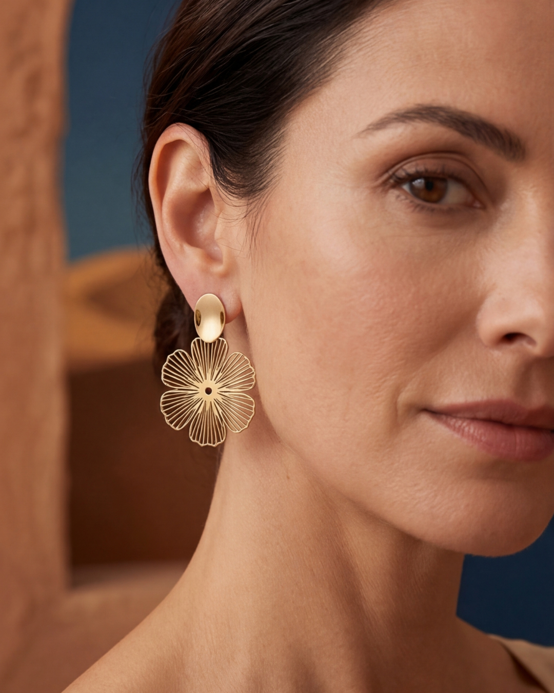 Clip Flower Earrings (no piercings)