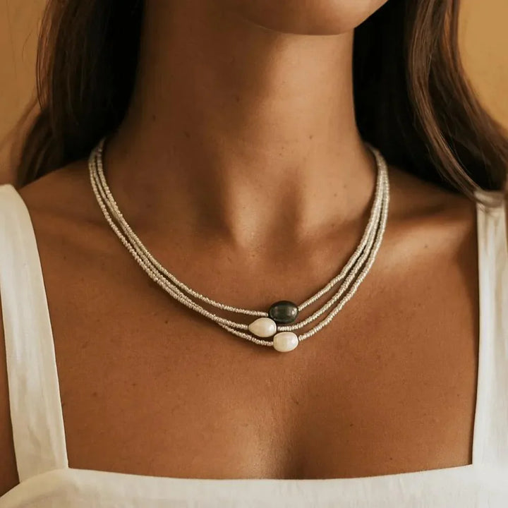 Freshwater Pearl Necklace – | Breast Cancer Awareness | Buy 1 Get 1 Free