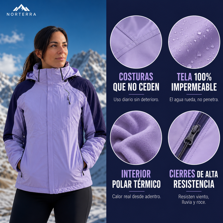 Aurora™ | Chaqueta Impermeable 3 en 1 para Mujer