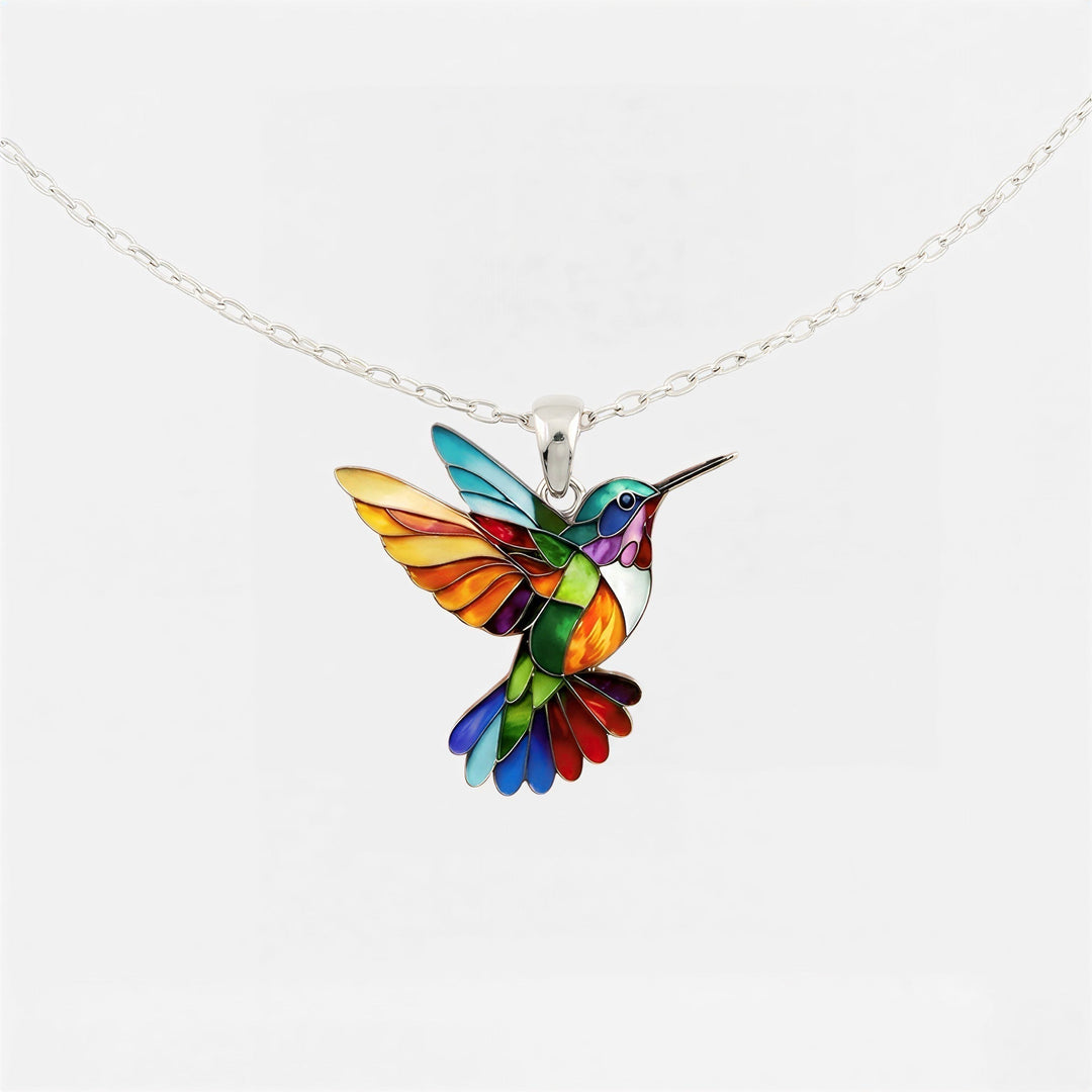 Hummingbird Glow Necklace | Breast Cancer Support &amp; Hope | 1+1 Free |