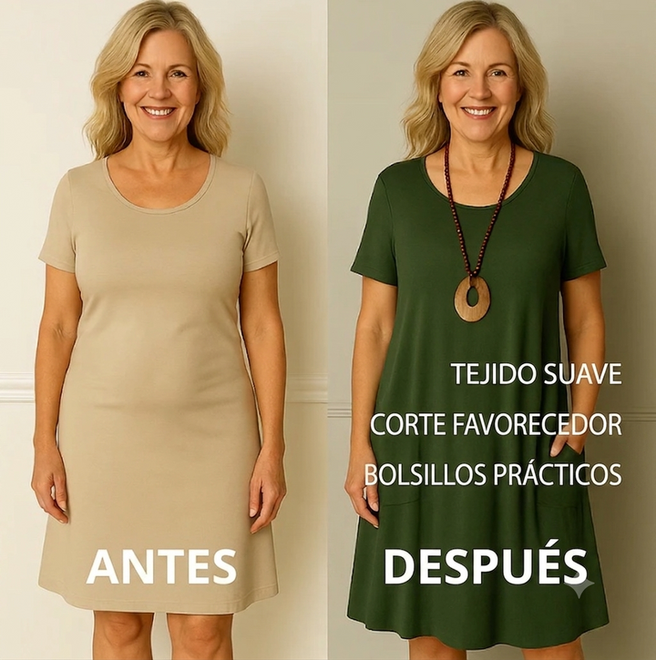Valeria™ | Vestido Elegante con Efecto Disimula Vientre