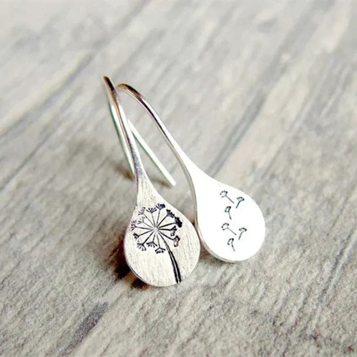 Vintage Silver Flower Earrings