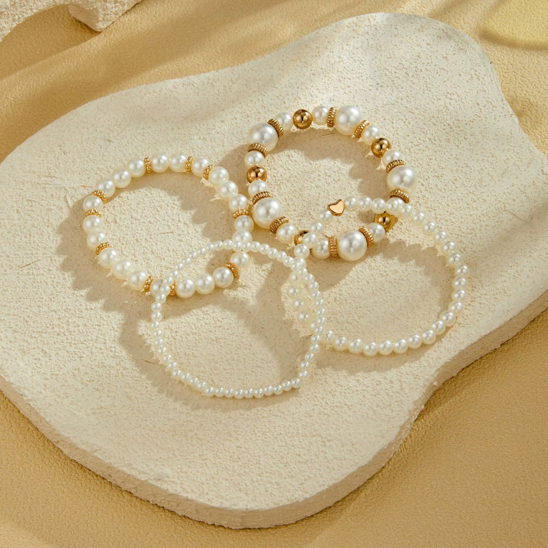 Pearl Bracelet Set | Supporting Breast Cancer Awareness | 1+1 Free