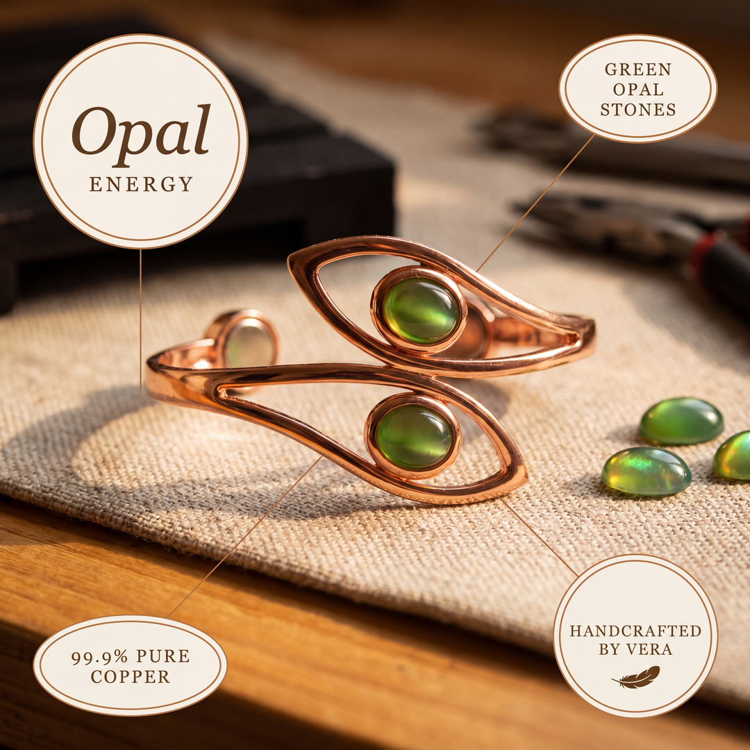 Pulsera de Cobre Ópalo de Vera