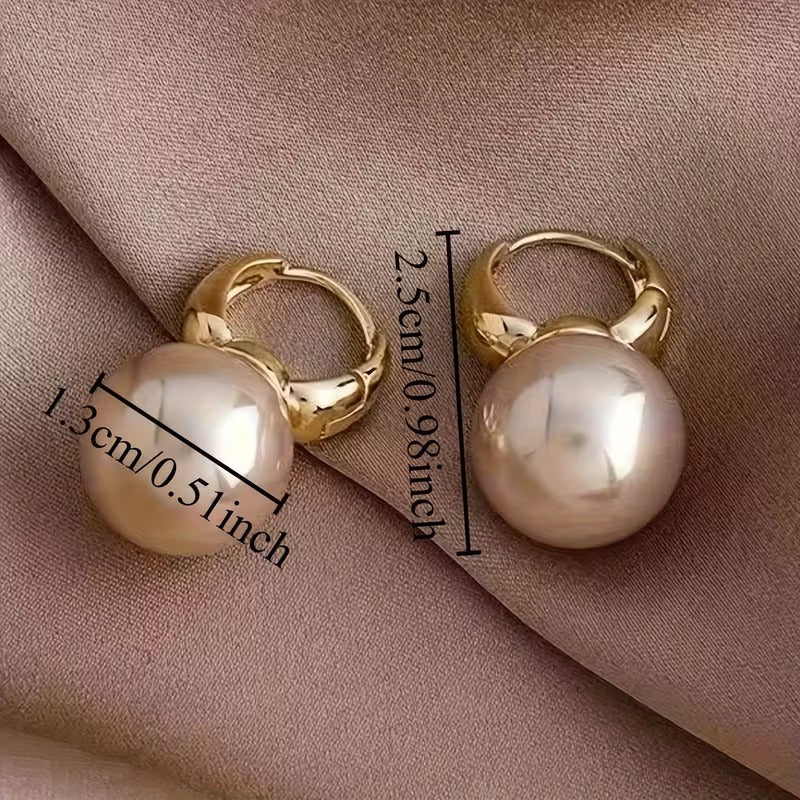 Breast Cancer Awareness | Classic Pearl Earrings | 1+1 Free Today