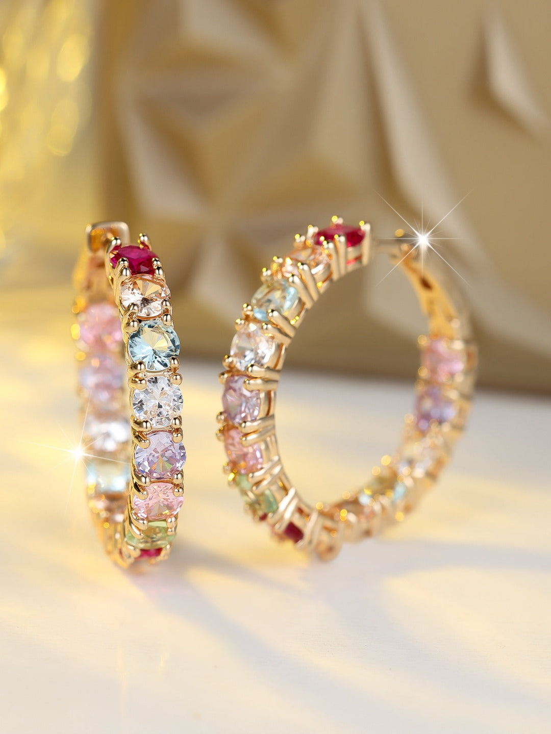 Exclusive Hope Earrings with Coloured Crystals | 1+1 Set Free Today