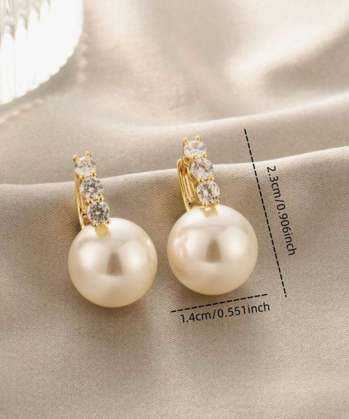 Breast Cancer Awareness | Sparkle Pearl Earrings | 1+1 Free Today