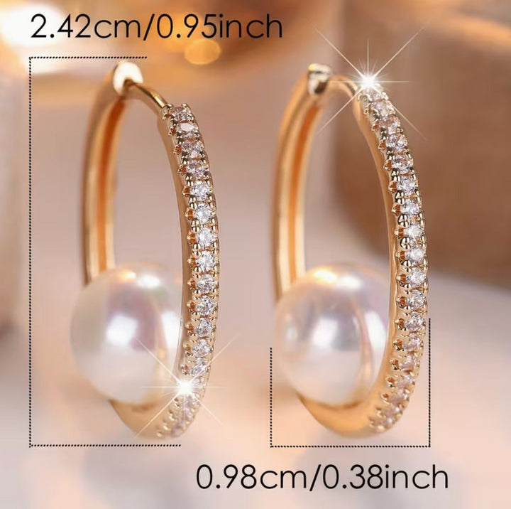 Breast Cancer Awareness | Sparkle Hoop Earrings | 1+1 Free Today