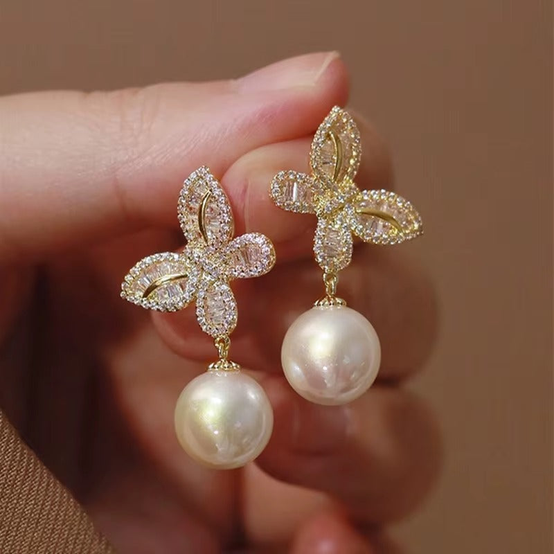 Breast Cancer Awareness | Butterfly of Luck Earrings | 1+1 Free Today