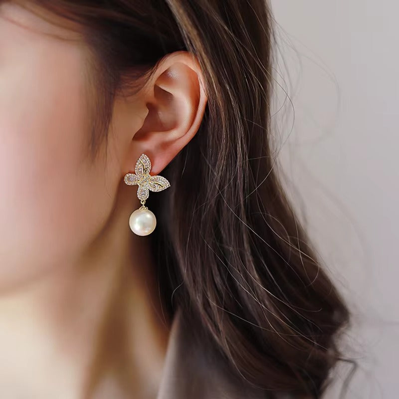 Breast Cancer Awareness | Butterfly of Luck Earrings | 1+1 Free Today