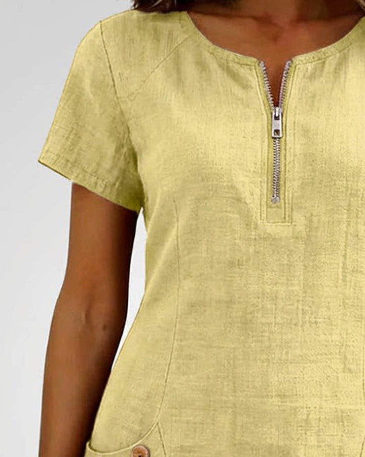 Carmen Mode® | Vestido de algodón con cremallera