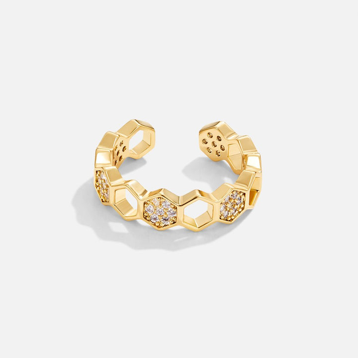 Bee - Gold &amp; Crystal Ring
