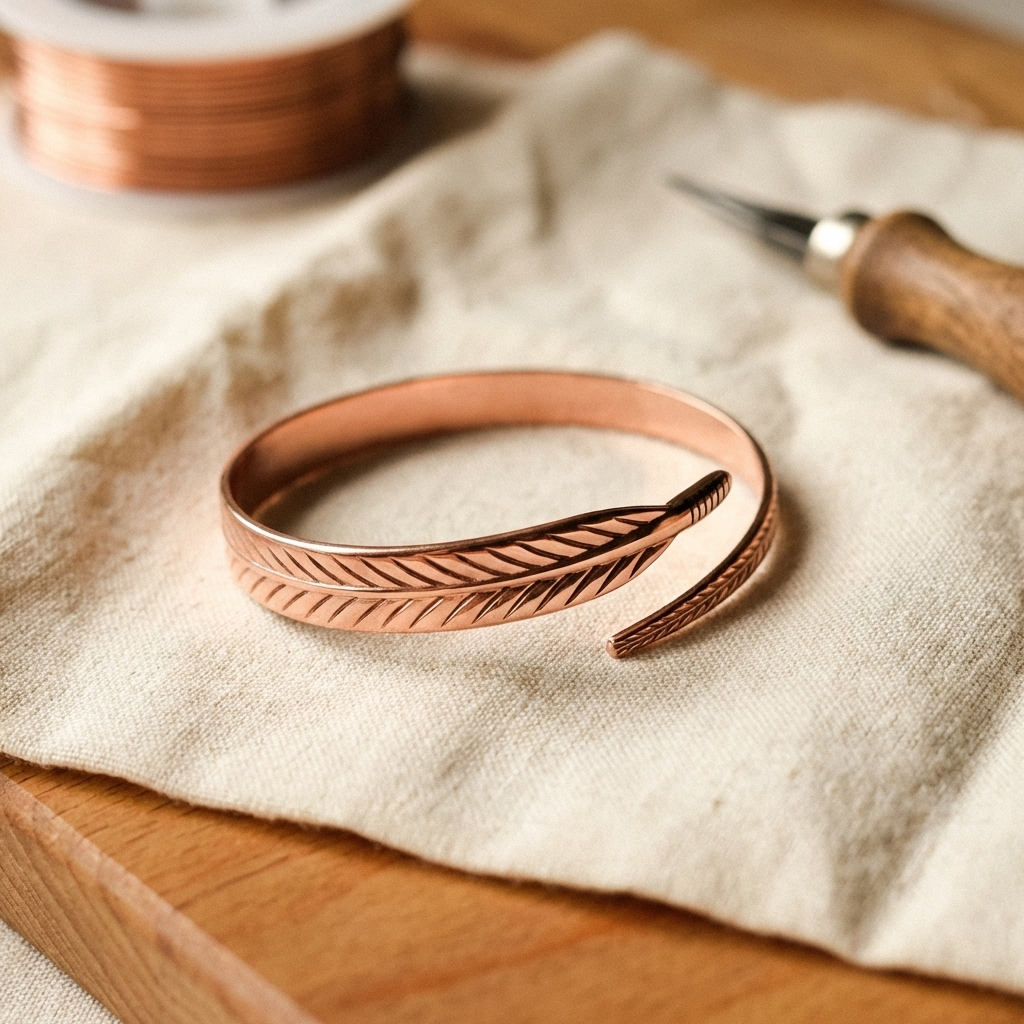 Pulsera de Cobre Raíz de Vera