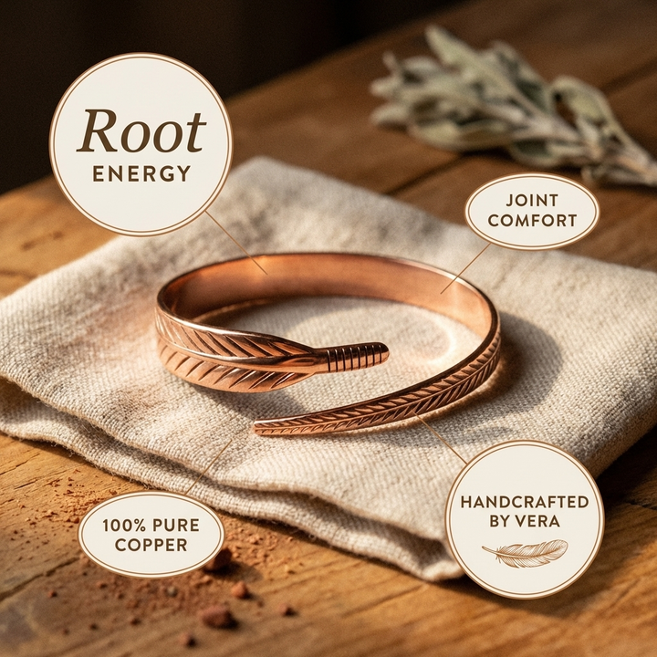 Pulsera de Cobre Raíz de Vera