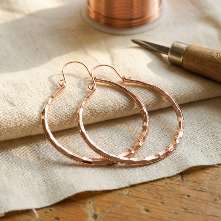 Pendientes de Cobre de Sauce de Vera
