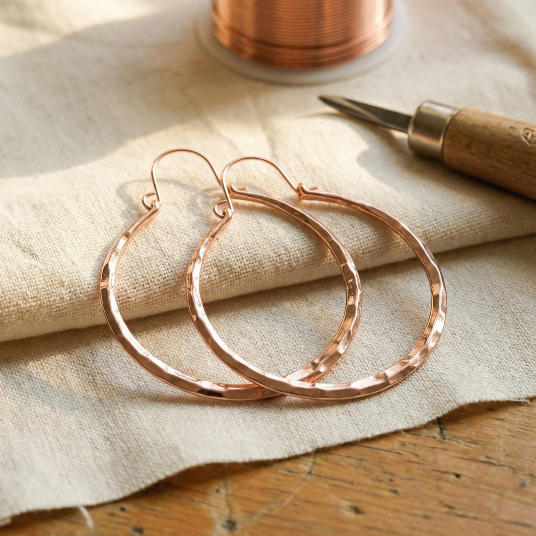 Pendientes de Cobre de Sauce de Vera