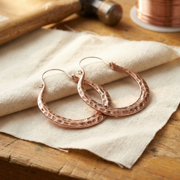 Pendientes de Cobre Ember de Vera