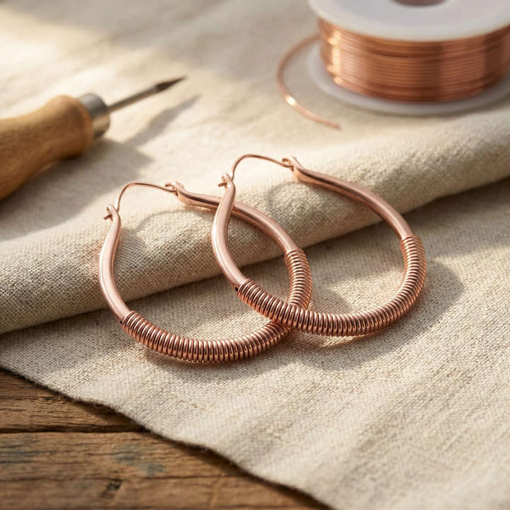 Pendientes de Cobre de Vera&