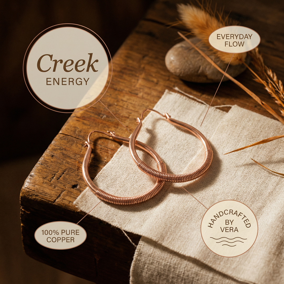 Pendientes de Cobre de Vera&