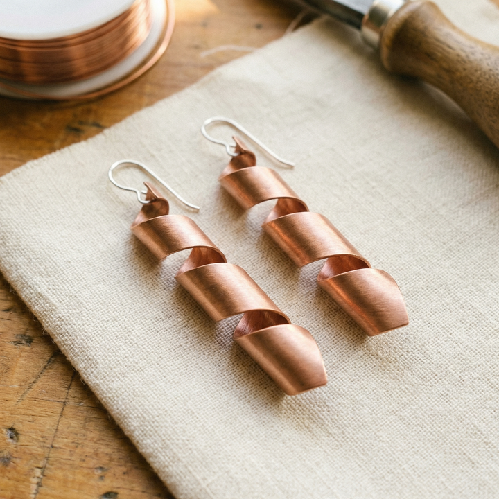 Pendientes de Cobre Dusk de Vera