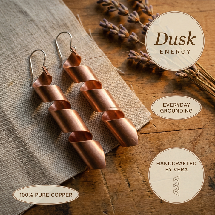 Pendientes de Cobre Dusk de Vera