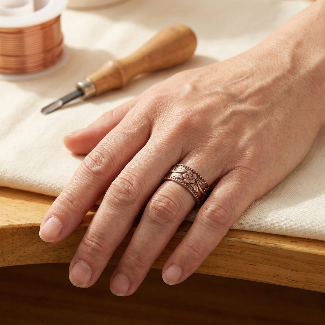Anillo de Cobre Petal de Vera