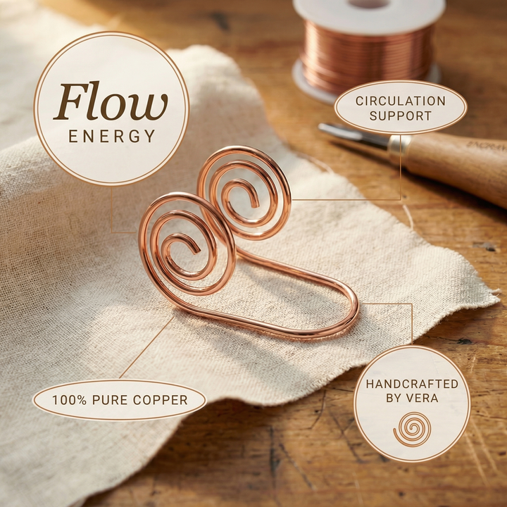 Espiral de Mano de Cobre de Vera