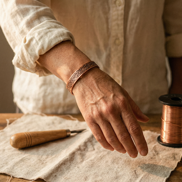 Pulsera de Cobre Musgo de Vera