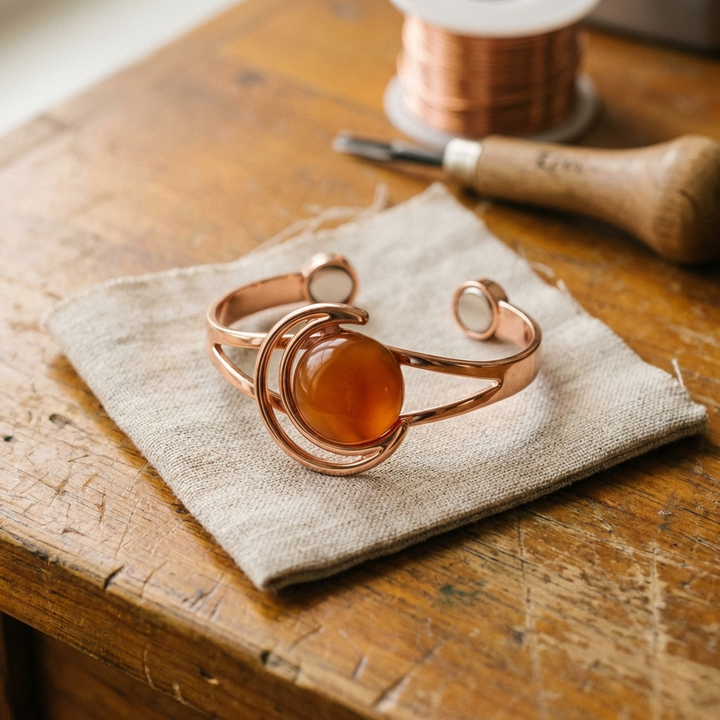 Pulsera de Cobre Naranja de Vera