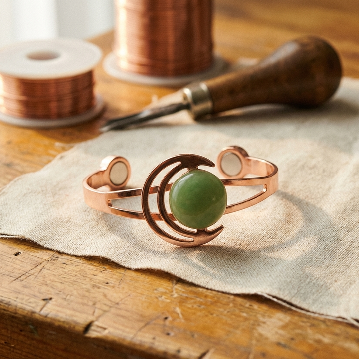 Pulsera de Cobre Verde de Vera