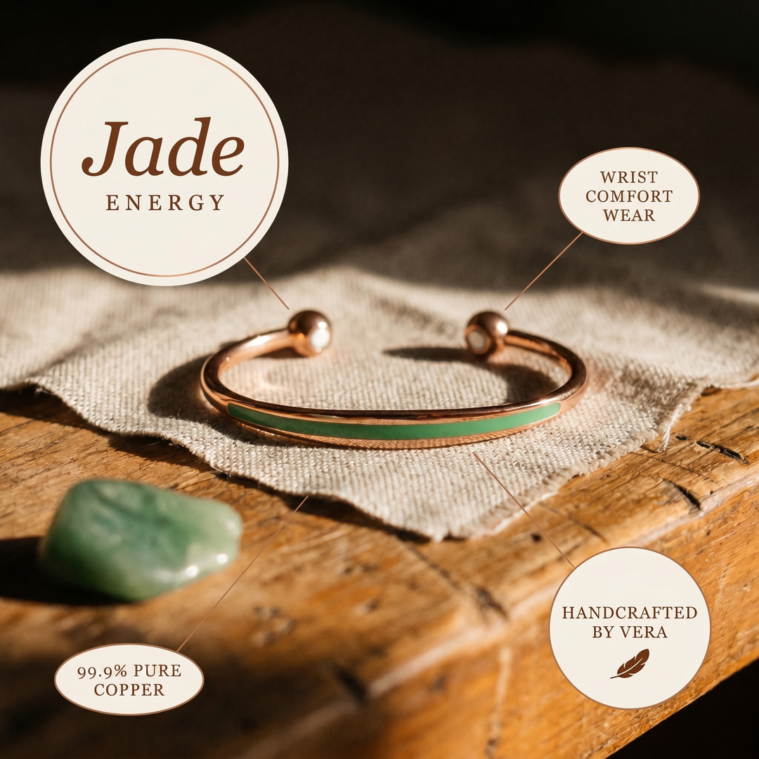 Pulsera de Cobre Jade de Vera