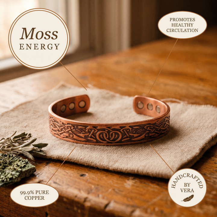 Pulsera de Cobre Musgo de Vera