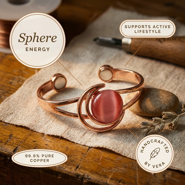 Pulsera de Cobre Rosa de Vera