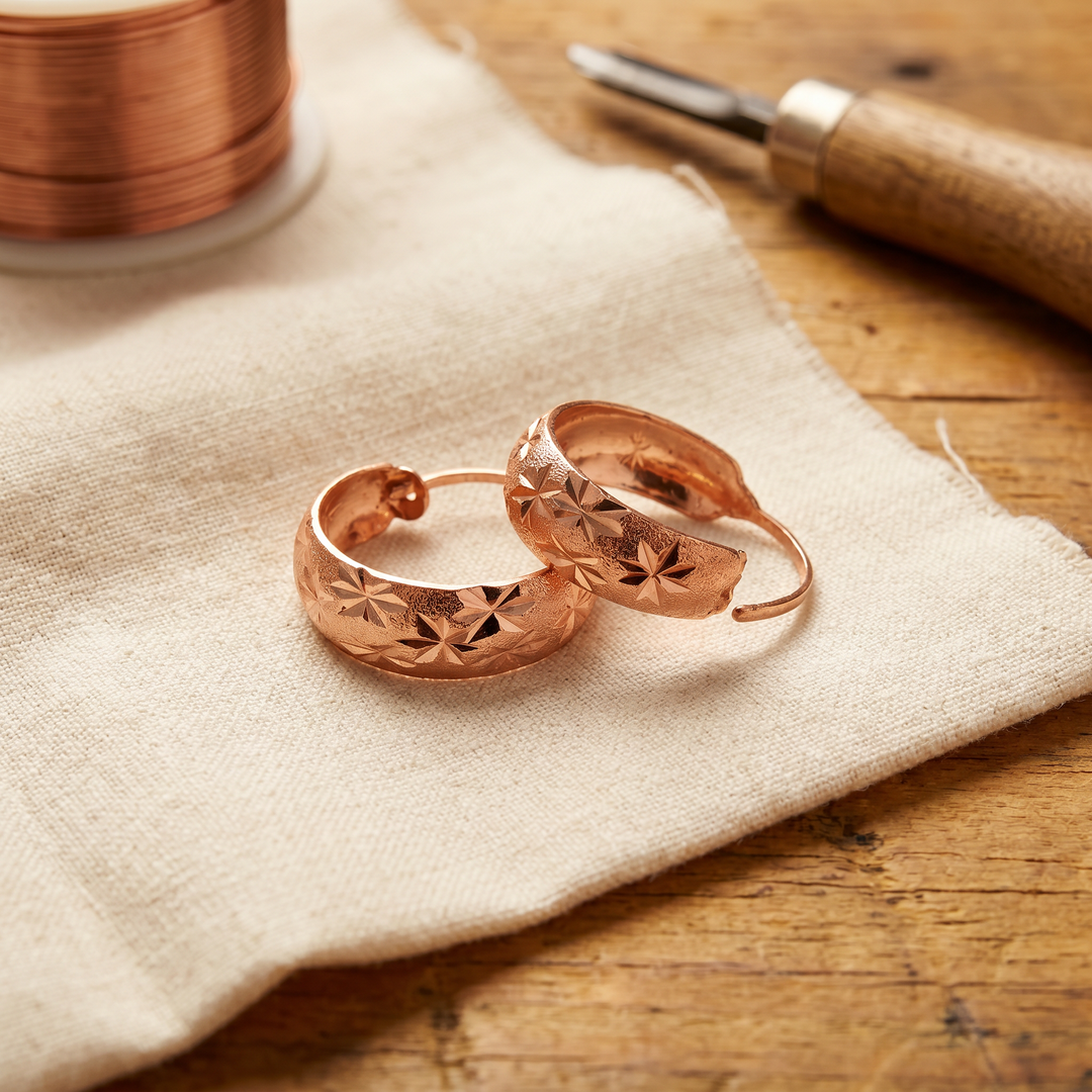 Pendientes de Cobre Dew de Vera