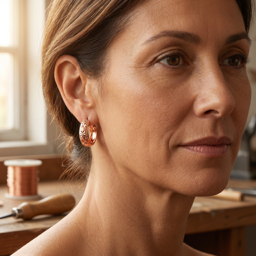 Pendientes de Cobre Dew de Vera