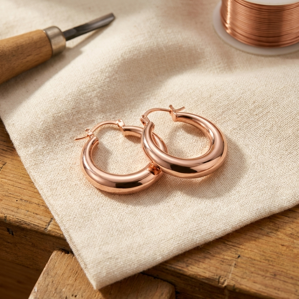 Pendientes de Cobre Marl de Vera