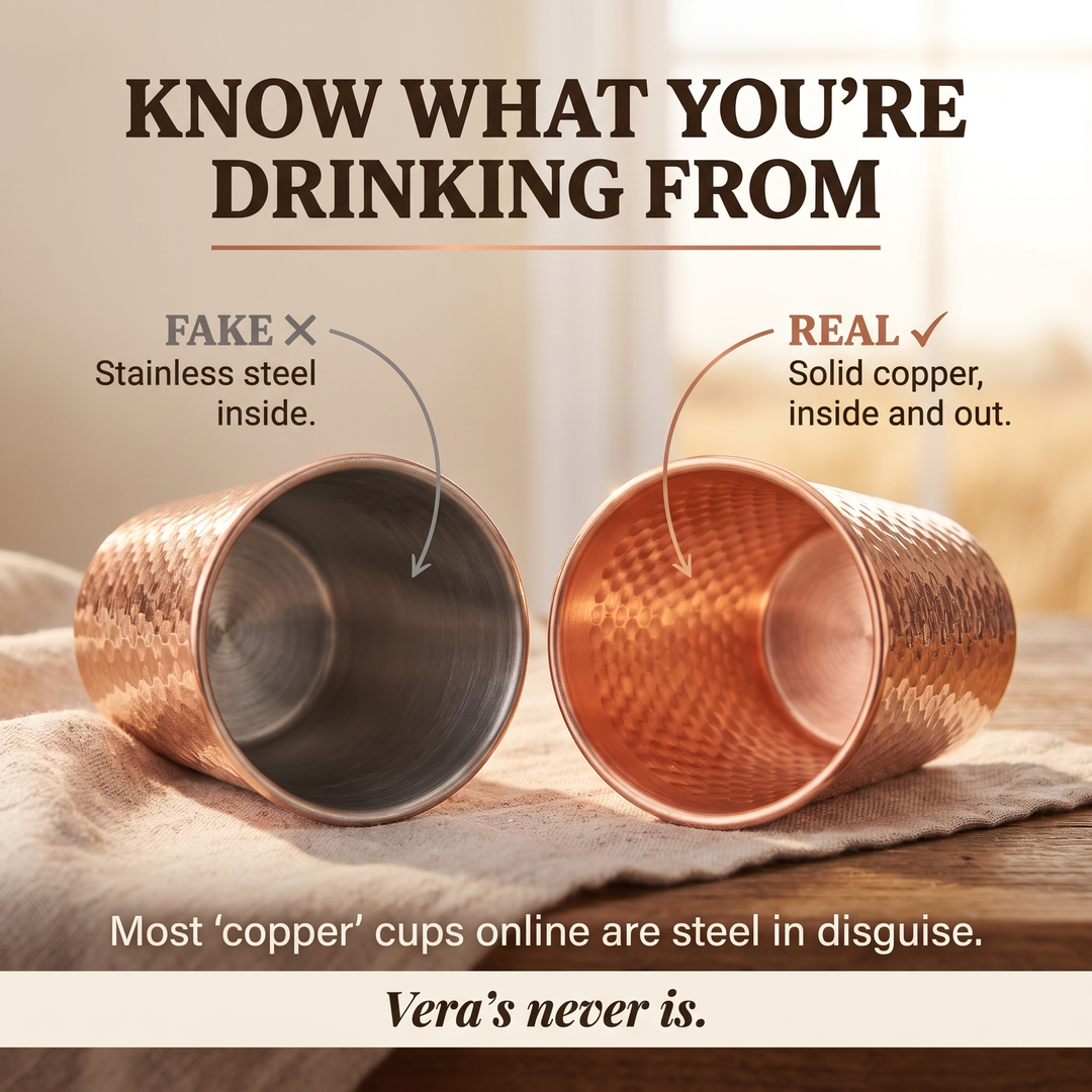 Taza de Cobre Puro de Vera