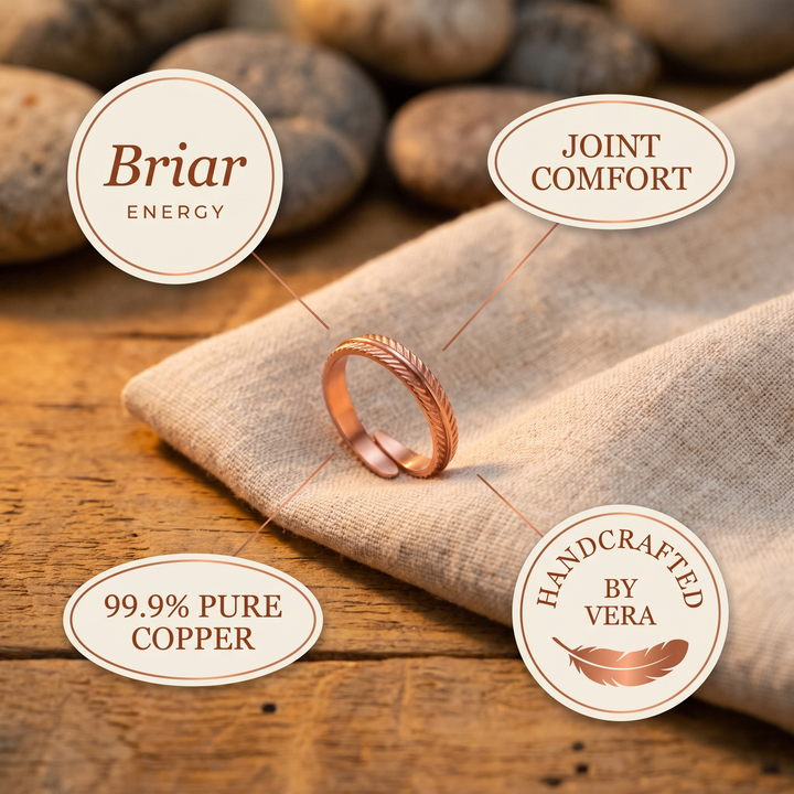 Anillo de Cobre Raíz de Vera