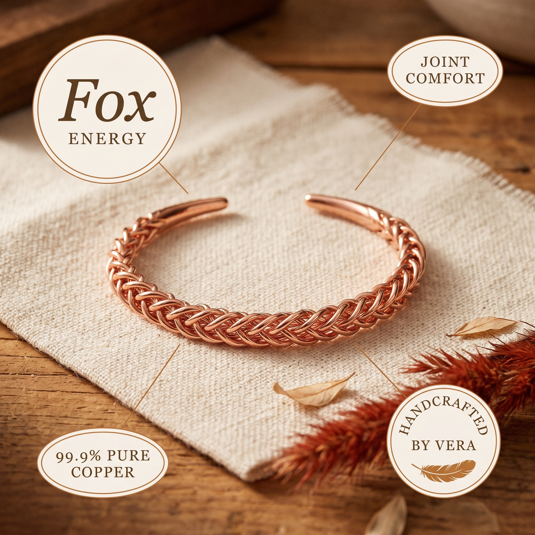 Pulsera de Cobre de Zorro de Vera