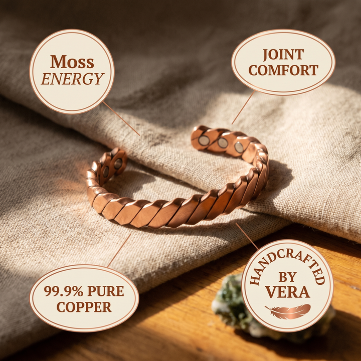 Pulsera de Cobre Musgo de Vera