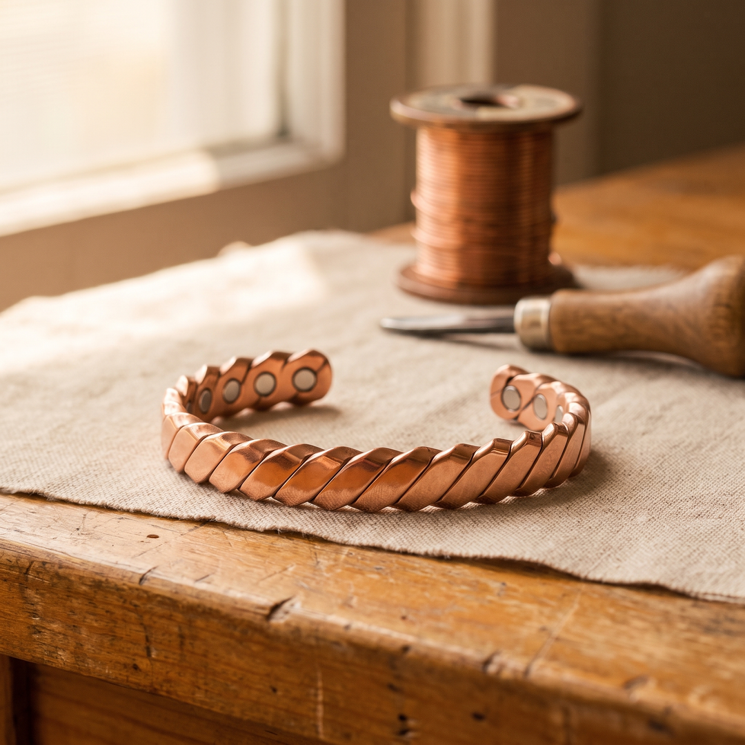 Pulsera de Cobre Musgo de Vera