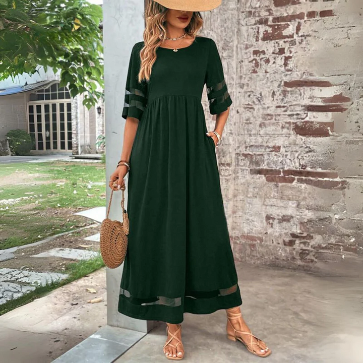 Vera™ | Vestido midi favorecedor que alisa el vientre