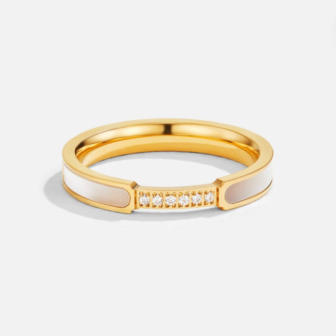 Unity - Pearl &amp; Crystal Ring