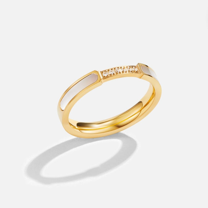 Unity - Pearl &amp; Crystal Ring